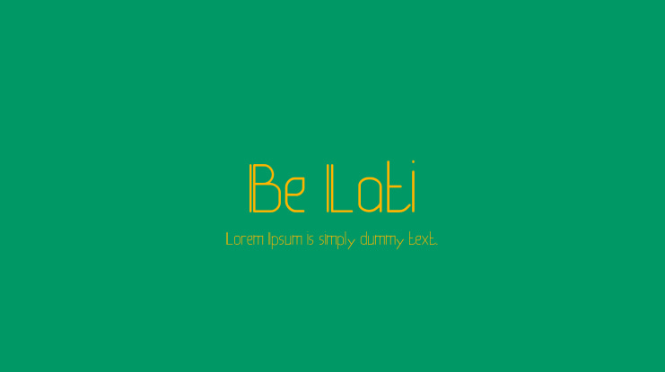 Be Lati Font