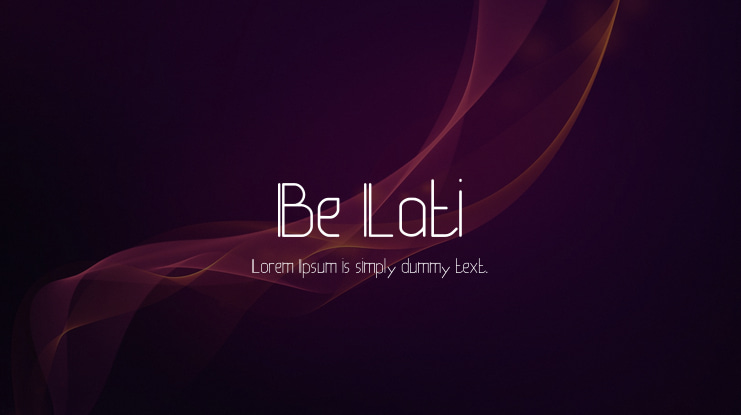 Be Lati Font