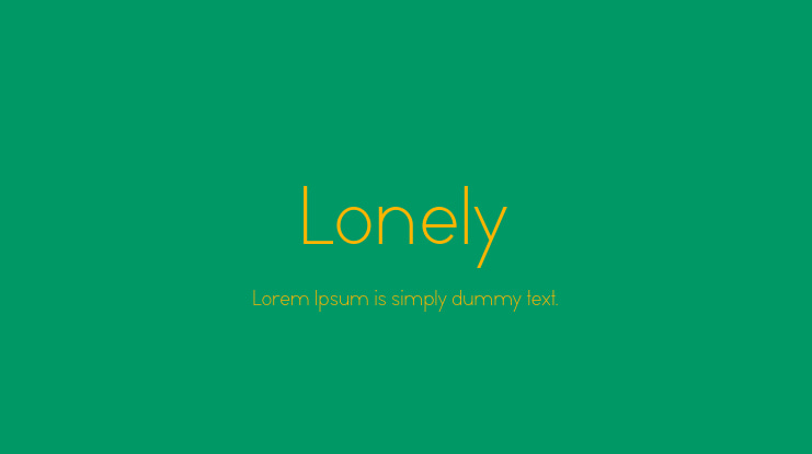 Lonely Font