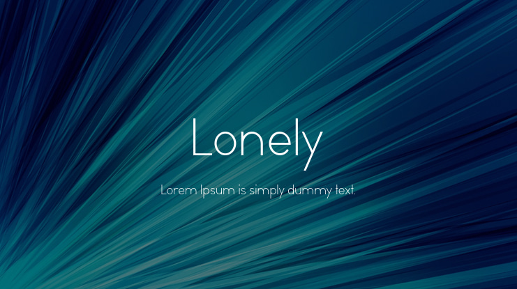 Lonely Font