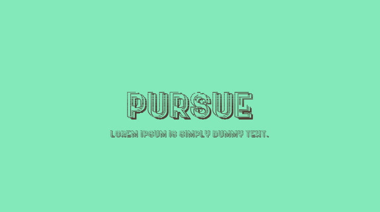 Pursue Font