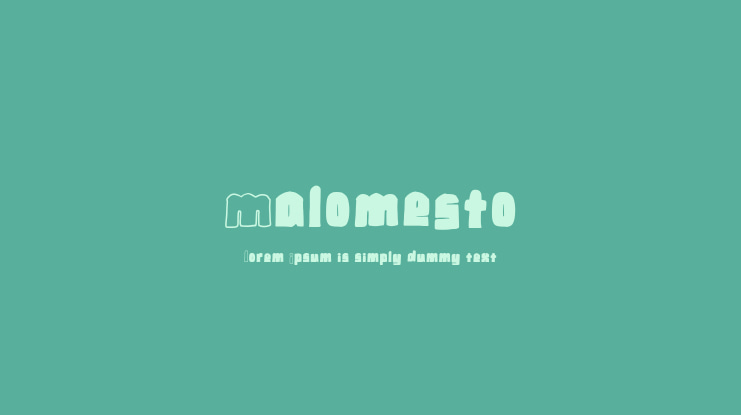 Malomesto Font