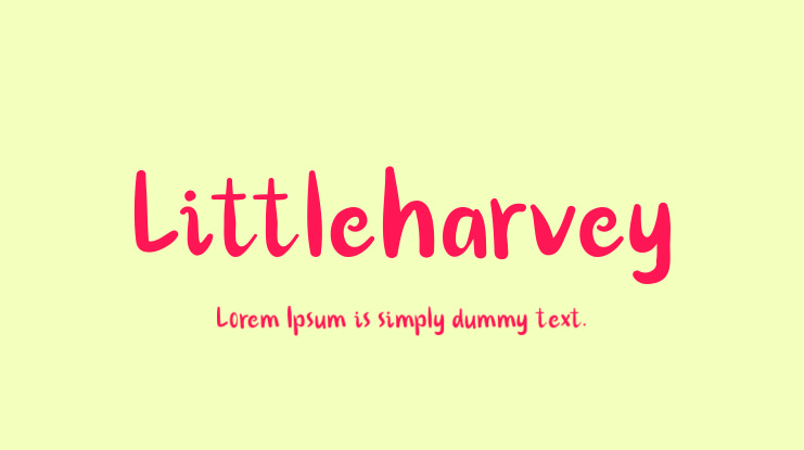 Littleharvey Font