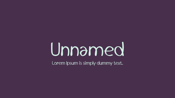 Unnamed Font