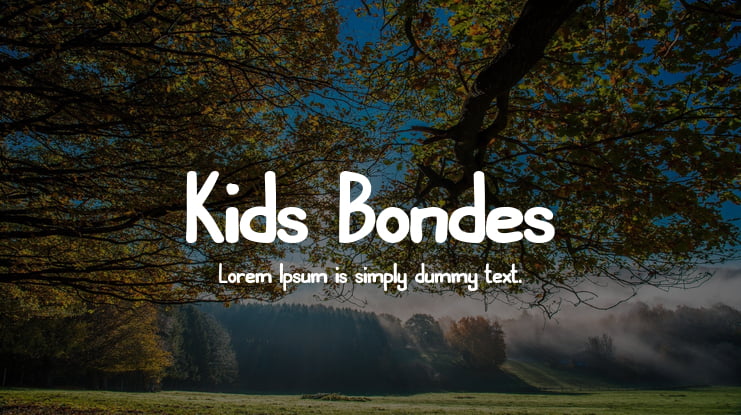Kids Bondes Font
