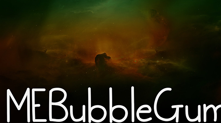 MEBubbleGum Font