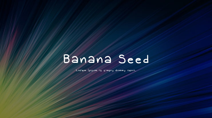 Banana Seed Font