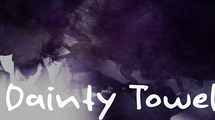 Dainty Towel Font