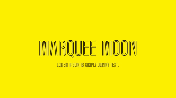 Marquee Moon Font