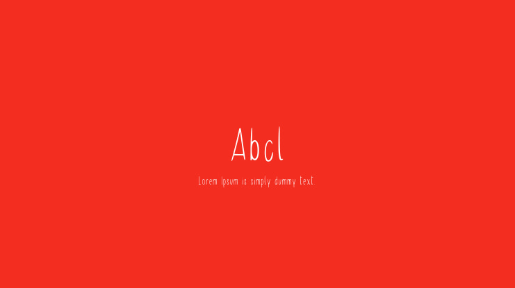 Abcl Font