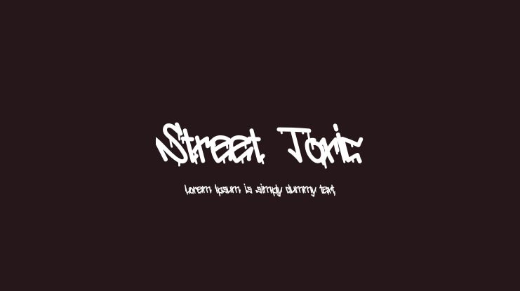 Street Toxic Font