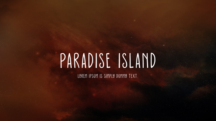 Paradise Island Font