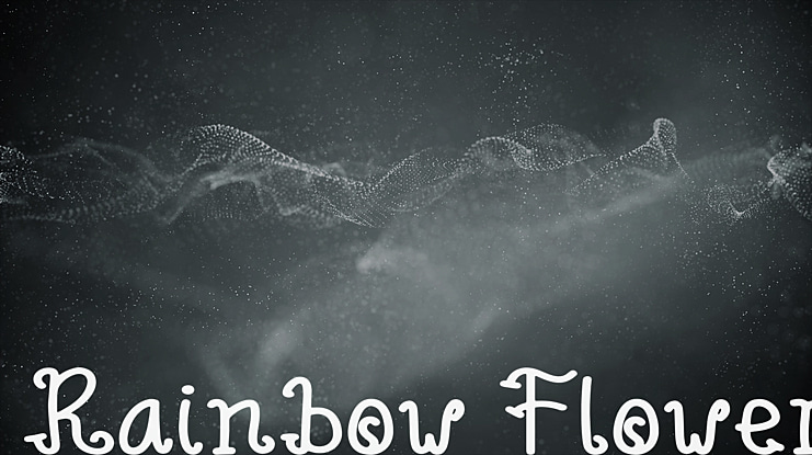 Rainbow Flower Font