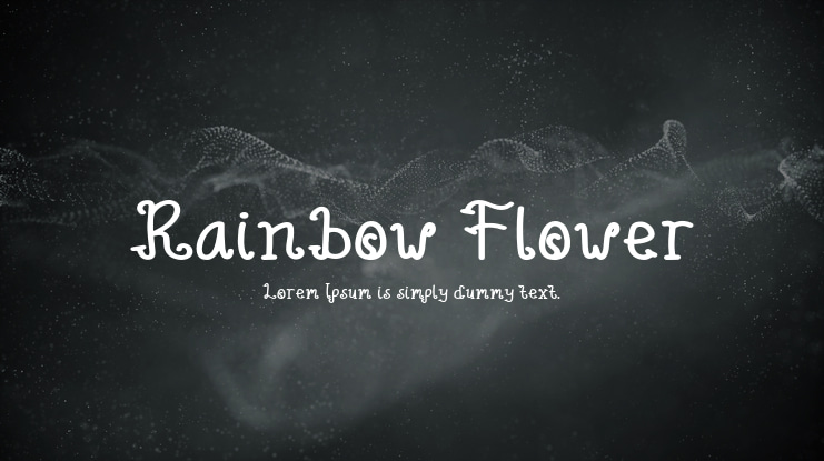 Rainbow Flower Font