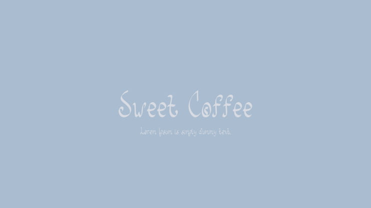 Sweet Coffee Font