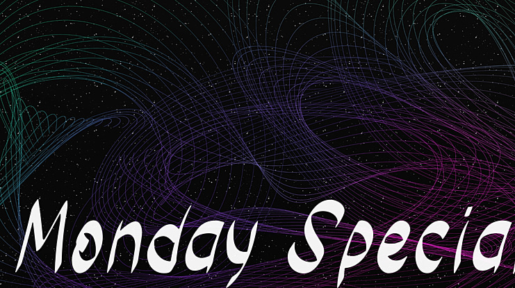 Monday Special Font