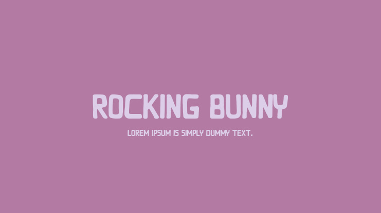 Rocking Bunny Font