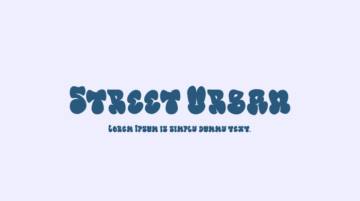 Street Urban Font Family