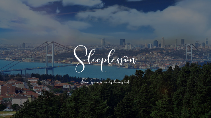 Sleeplesson Font Family