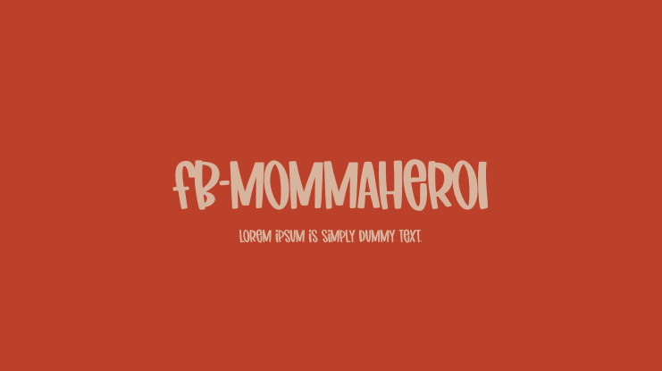 FB-MommaHero1 Font Family