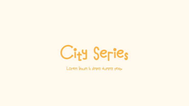 City Series Font