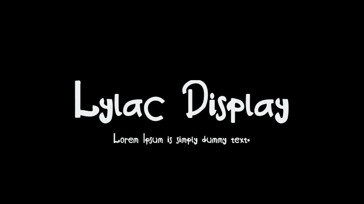Lylac Display Font