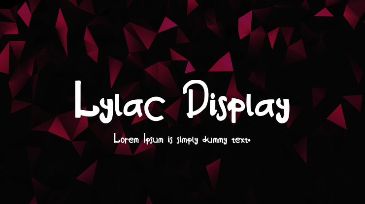Lylac Display Font
