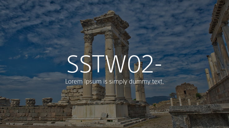 SSTW02- Font Family