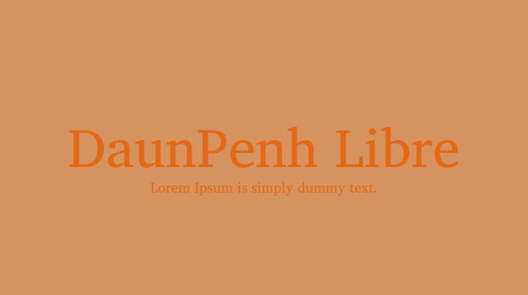 DaunPenh Libre Font