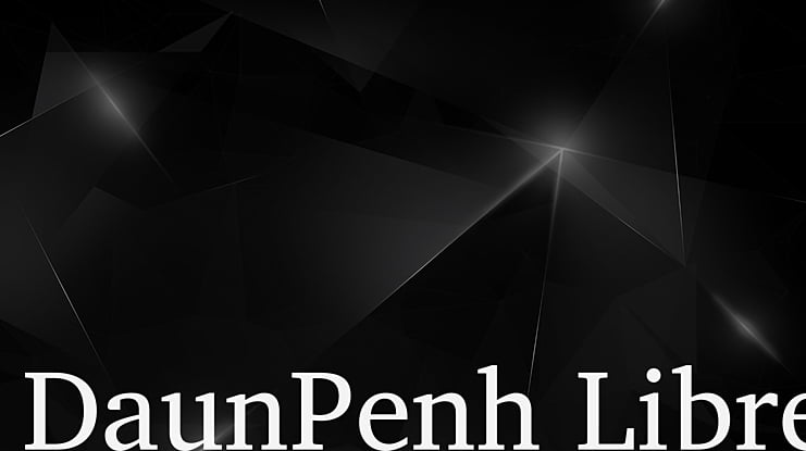 DaunPenh Libre Font