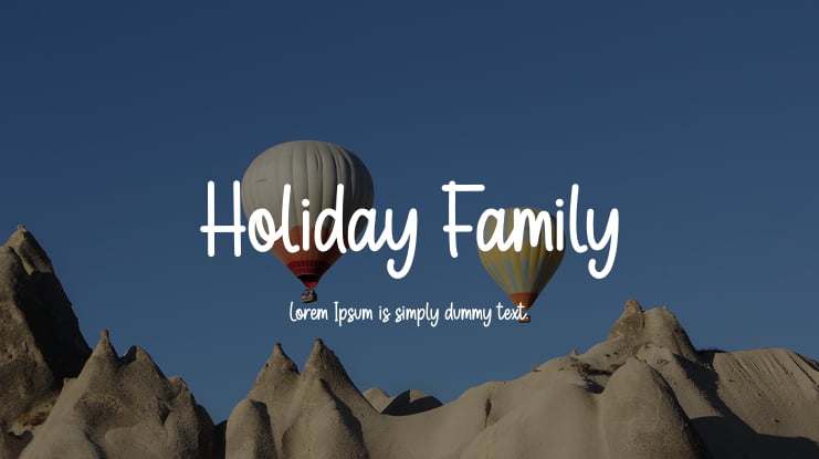 Holiday Family Font
