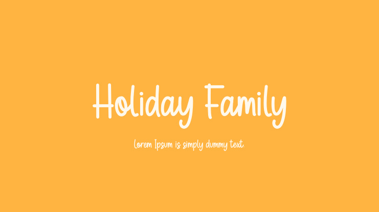 Holiday Family Font