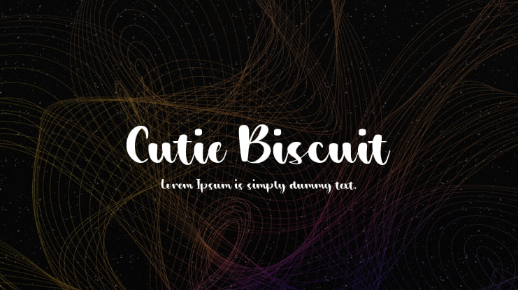 Cutie Biscuit Font