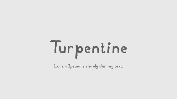 Turpentine Font