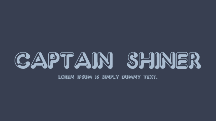 Captain Shiner Font