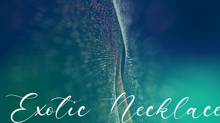 Exotic Necklace Font