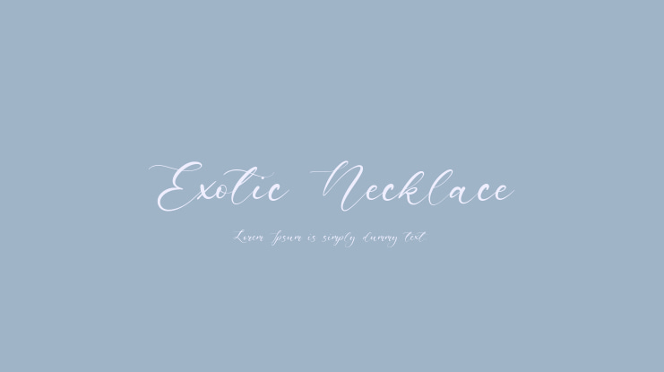 Exotic Necklace Font