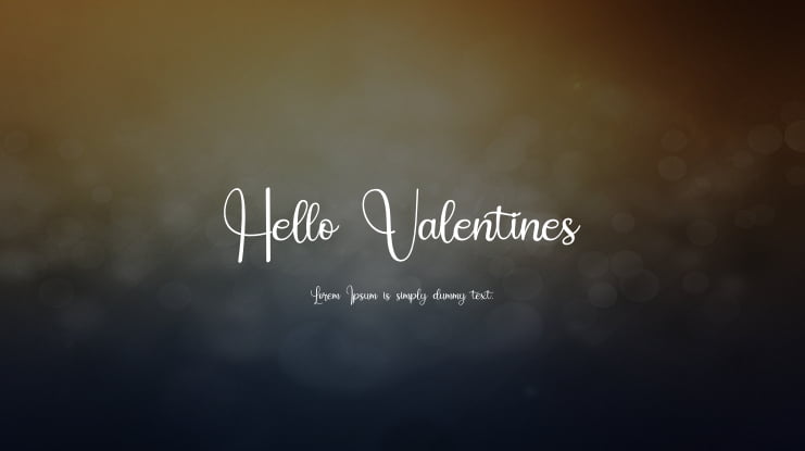 Hello Valentines Font