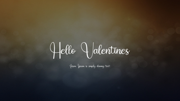 Hello Valentines Font