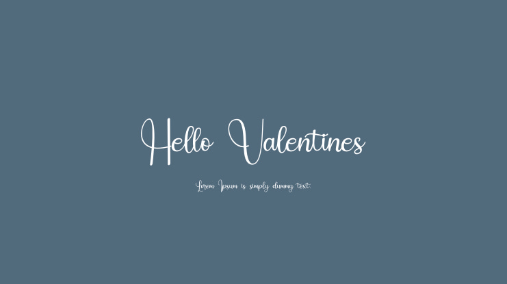 Hello Valentines Font