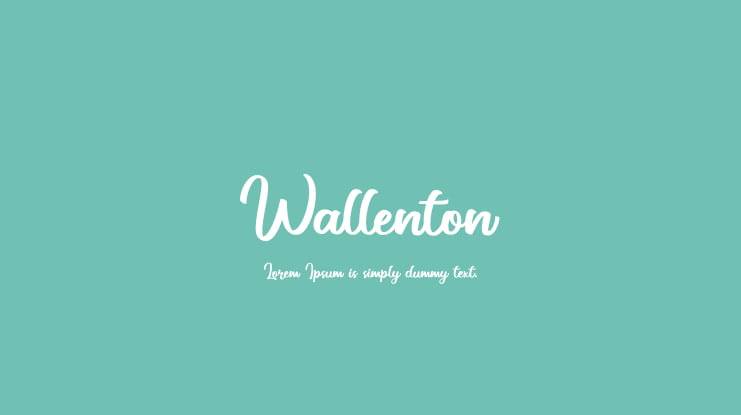 Wallenton Font