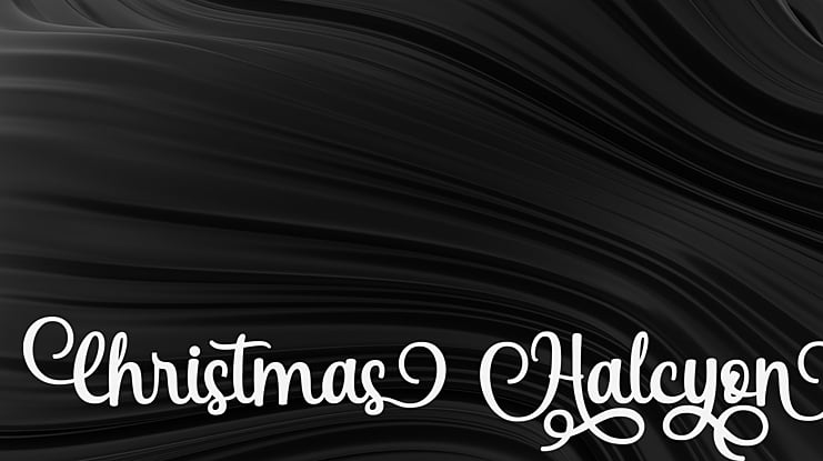 Christmas Halcyon Font