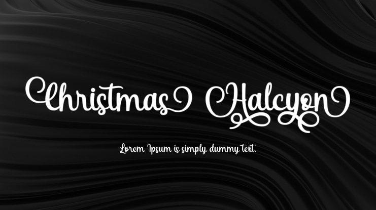 Christmas Halcyon Font