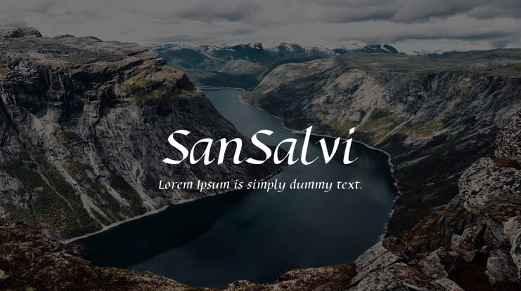 SanSalvi Font