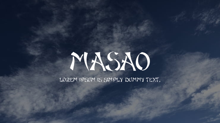 Masao Font
