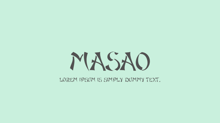 Masao Font