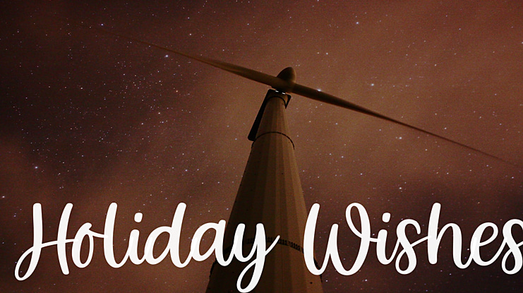 Holiday Wishes Font
