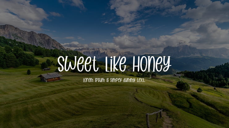 Sweet Like Honey Font