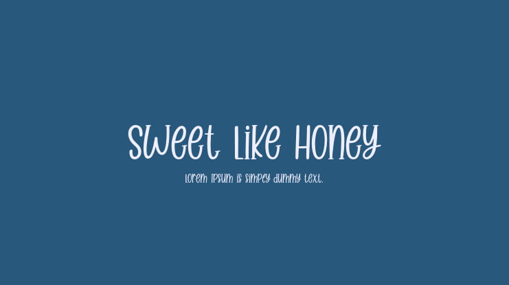 Sweet Like Honey Font
