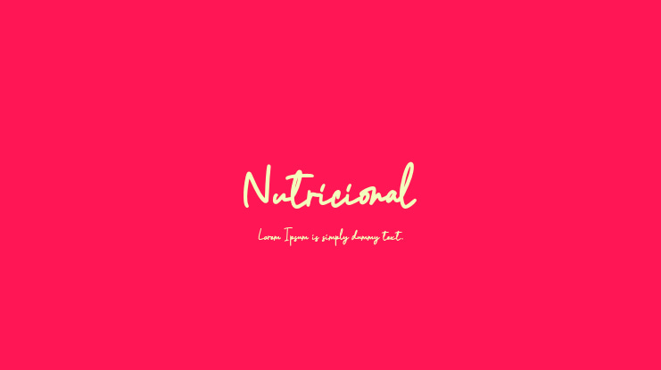 Nutricional Font